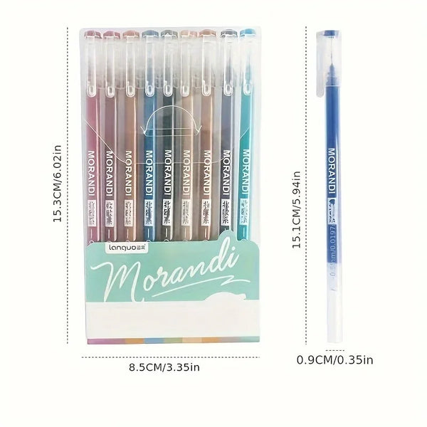 Languo Morandi Color Gel Pens Set - Japanese