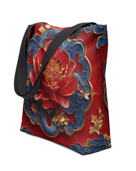 Oriental Peony Tote bag