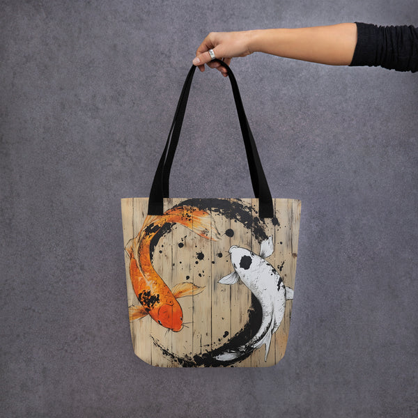 Koi Woodprint Tote bag