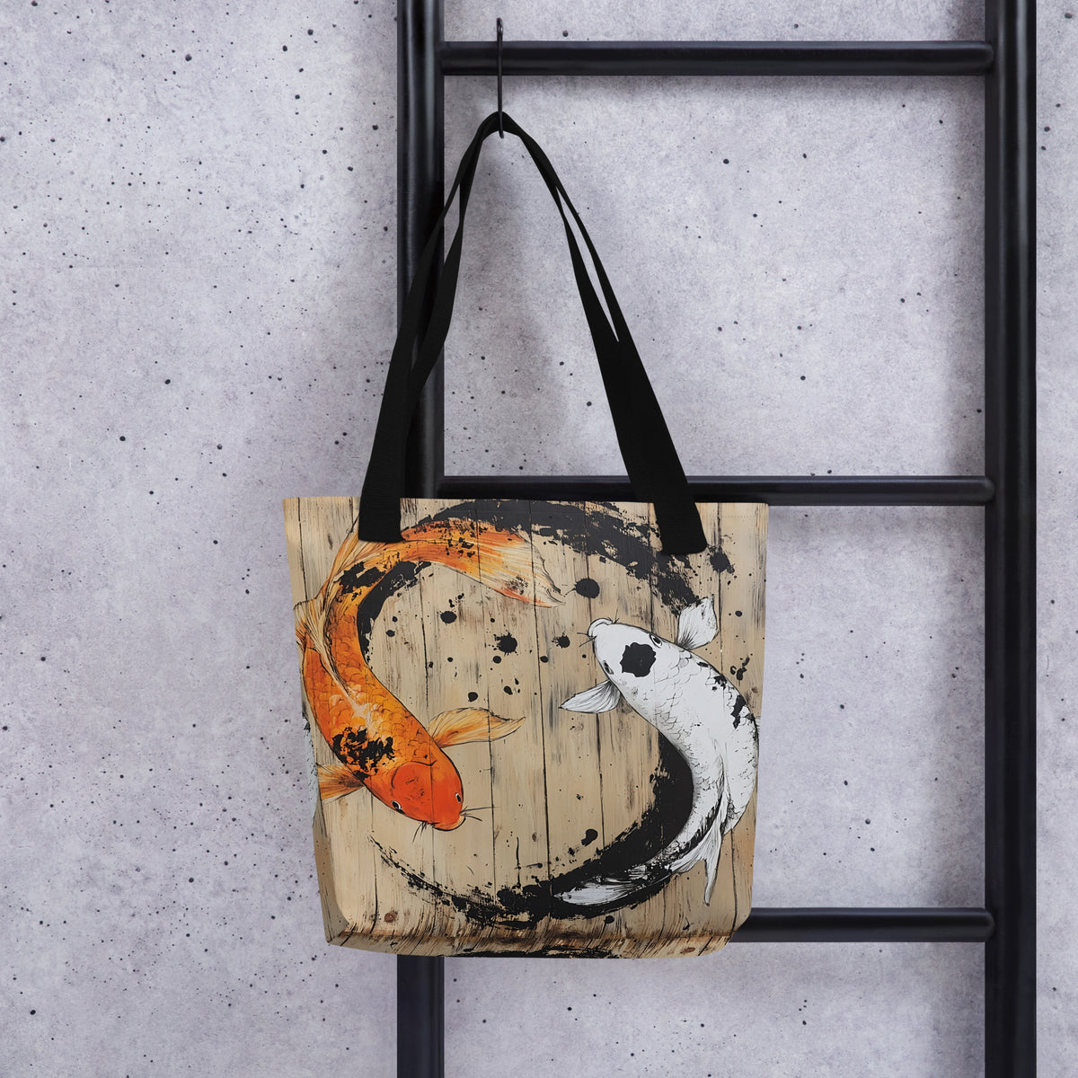 Koi Woodprint Tote bag