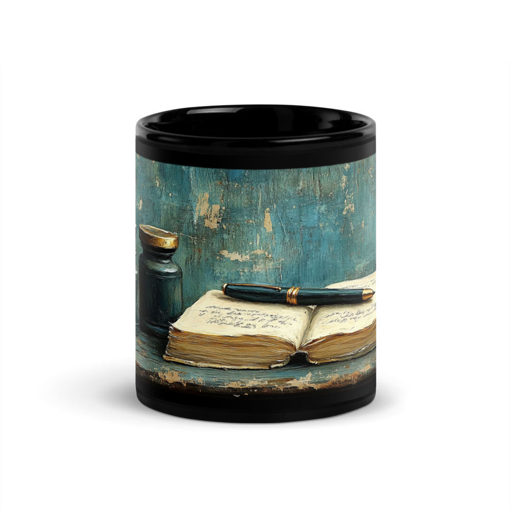 The Writing Desk Glossy Mug (Black)