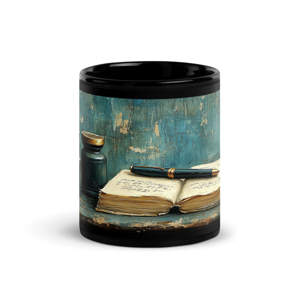 The Writing Desk Glossy Mug (Black)