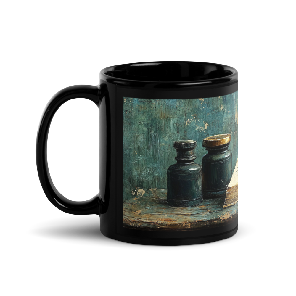 The Writing Desk Glossy Mug (Black)