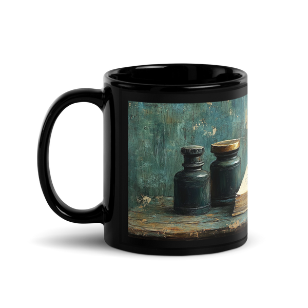 The Writing Desk Glossy Mug (Black)