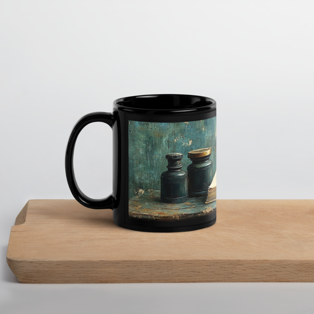 The Writing Desk Glossy Mug (Black)