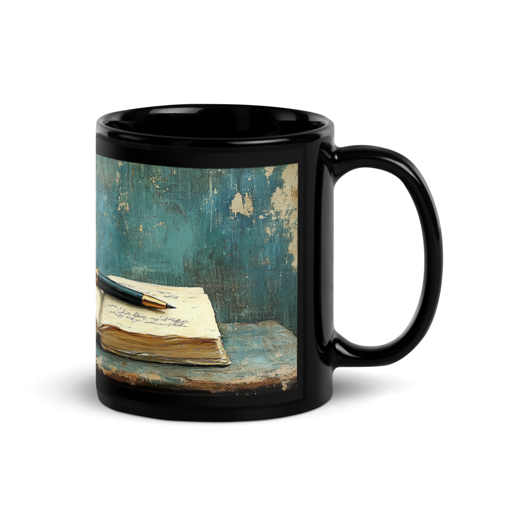 The Writing Desk Glossy Mug (Black)