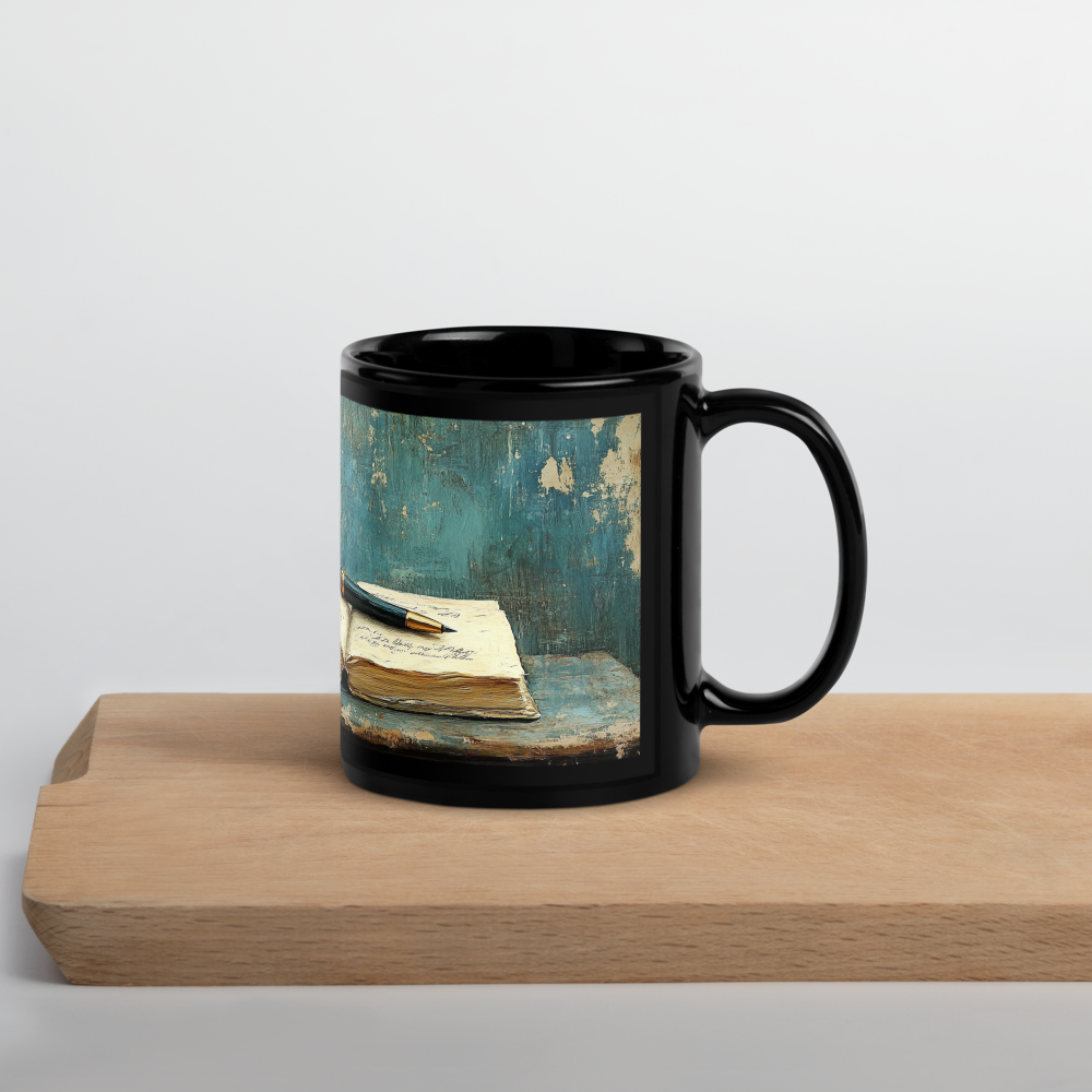 The Writing Desk Glossy Mug (Black)