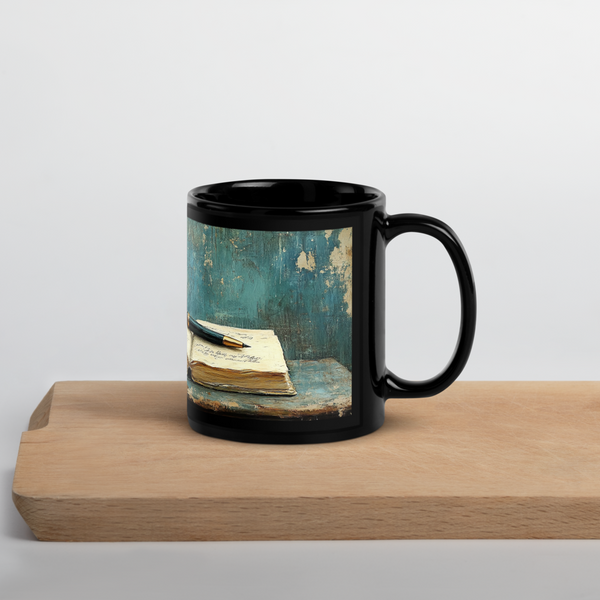 The Writing Desk Glossy Mug (Black)