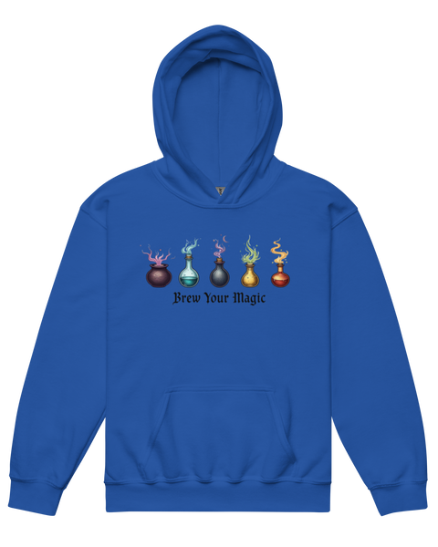 Brew Your Magic Youth Hoodie - Royal Blue