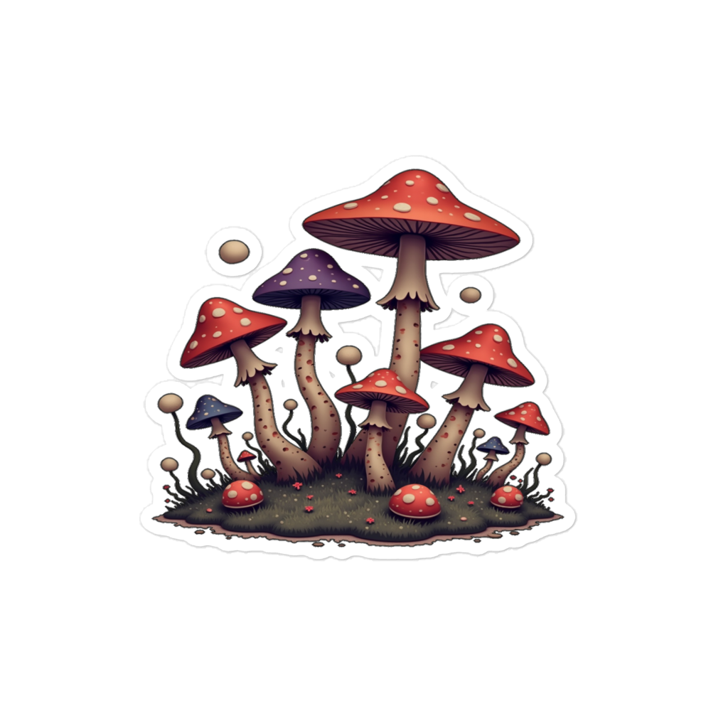 4" Dreamscape Mushroom Sticker