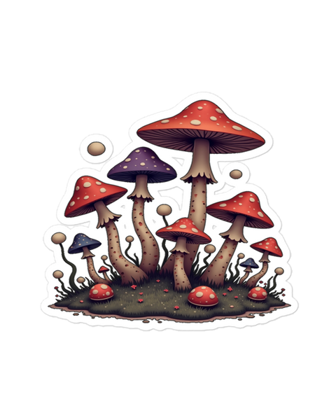 4" Dreamscape Mushroom Sticker