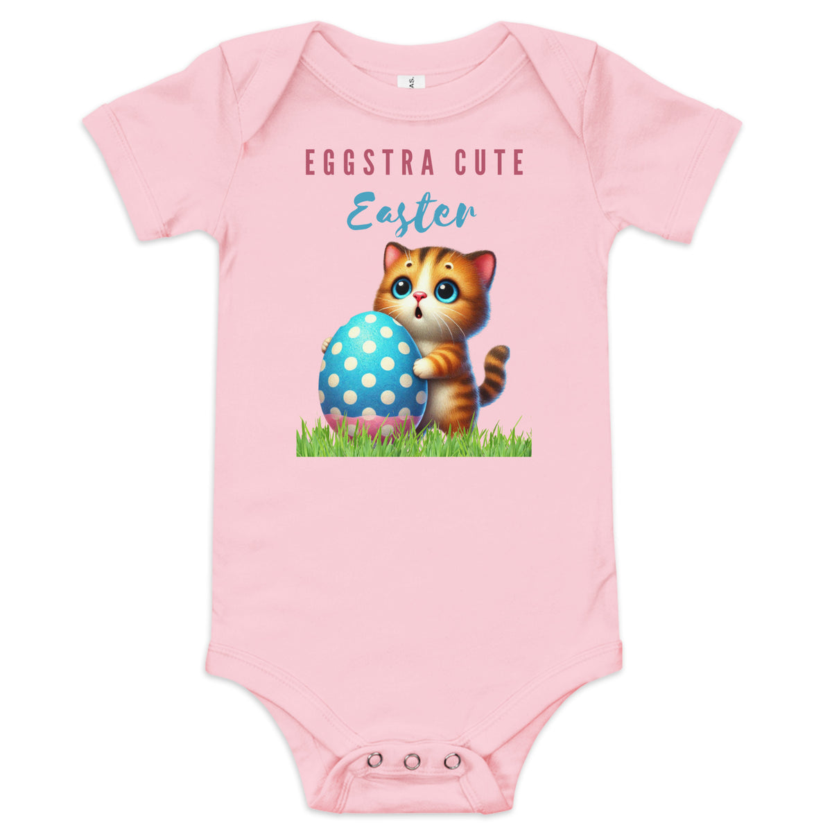 Eggstra Cute Easter Baby One Piece in Pink