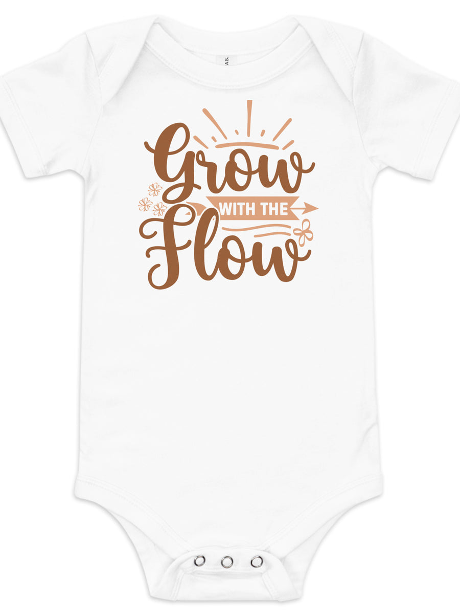 Grow with the Flow Onsie - White