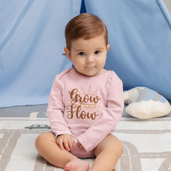 Grow with the Flow Infant Onesie - Cute & Comfy Baby Bodysuit 🧸