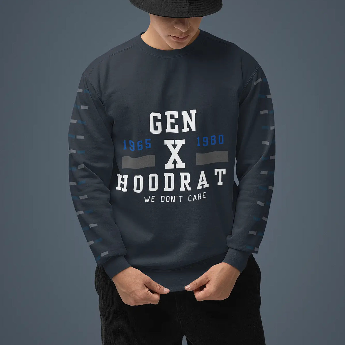 Gen X HoodRat Sweatshirt worn by male model