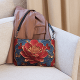 Oriental Cross body bad on a sofa