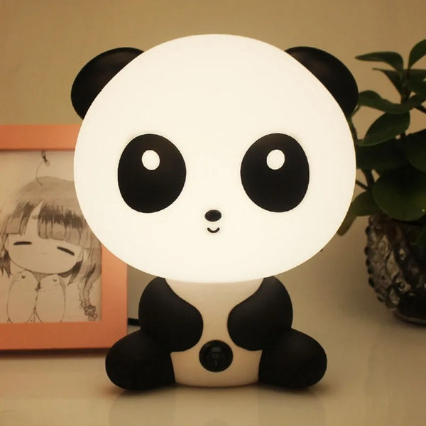 Panda Night Light on a table