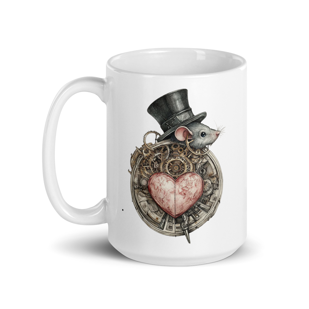 Ticking Heart Mug 15 oz