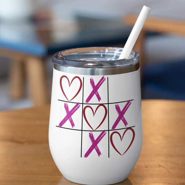 XOXO wine tumbler in table